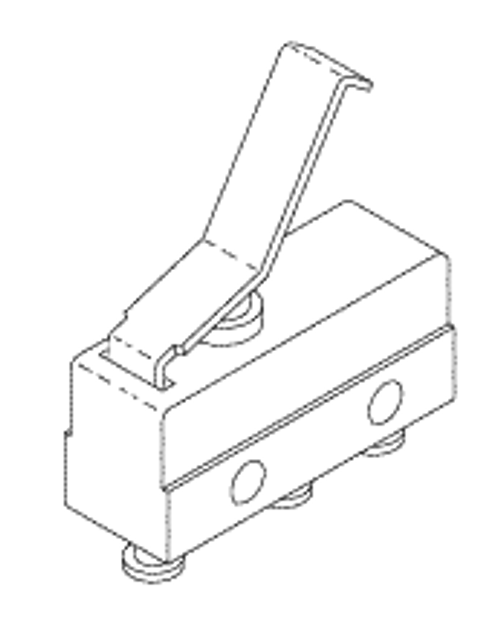 RPI Pelton & Crane Dental Chair Formed Lever Switch (OEM #007506), PCS714