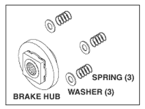 RPI Pelton & Crane Dental Chair Brake Repair Kit (OEM #011195), PCK742