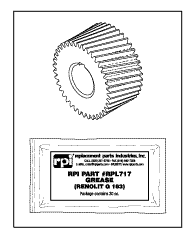 RPI Pelton & Crane Dental Chair Lift Gear (OEM #024770), PCG762