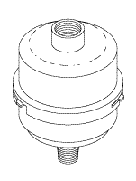 RPI Tech West Compressor Air Filter Assembly, 2 HP (OEM #TAF-200), CMA070