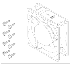 RPI Compressor Cooling Fan (115VAC), CMF019