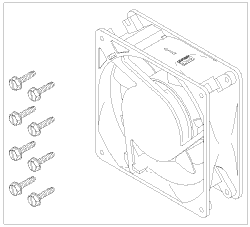 RPI Compressor Cooling Fan (230VAC), CMF020