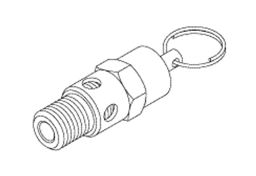 RPI Compressor Safety Valve (125 PSI) (OEM #60017, PVV50560, 005020, POVA-100), CMV046