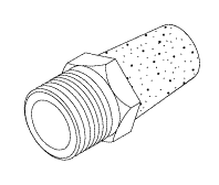 RPI Air Techniques & Tech West Compressor Purge Muffler (OEM #80330, AS-250), CMM017