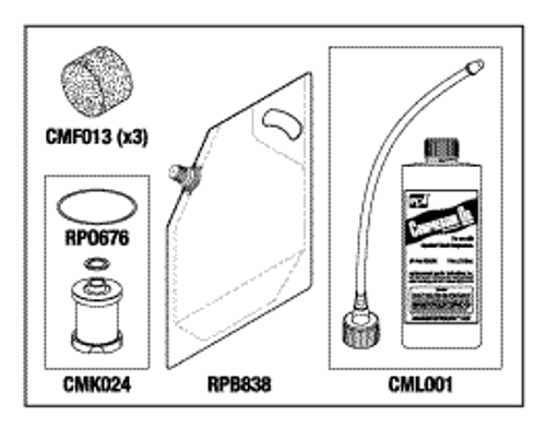 RPI Matrx/Midmark Lubricated Compressor PM Kit, CMK185