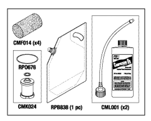 RPI Matrx/Midmark Lubricated Compressor PM Kit, CMK269