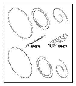 RPI Apollo/Midmark Oil-Less Compressor Tip Seal Kit (OEM #HPA30505), CMK287