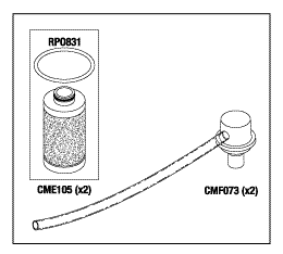 RPI DentalEz/Custom Air/Jun-Air/RamVac Oil-Less Compressor PM Kit (OEM #65468180), CMK146