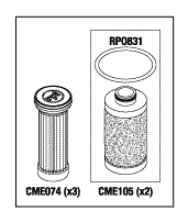 RPI DentalEz/Custom Air/Jun-Air/RamVac Oil-less Compressor PM Kit (OEM #65468182), CMK149