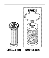 RPI DentalEz/Custom Air/Jun-Air/RamVac Oil-less Compressor PM Kit (OEM #65468183), CMK150
