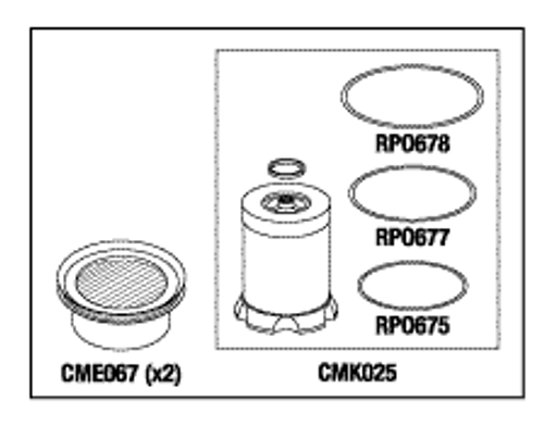 RPI Tech West Oil-Less Compressor PM Kit (OEM #CSKO-1), CMK174