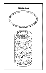 RPI DentalEz/Custom Air/RamVac Coalescing Filter Element (OEM #005150), CME227