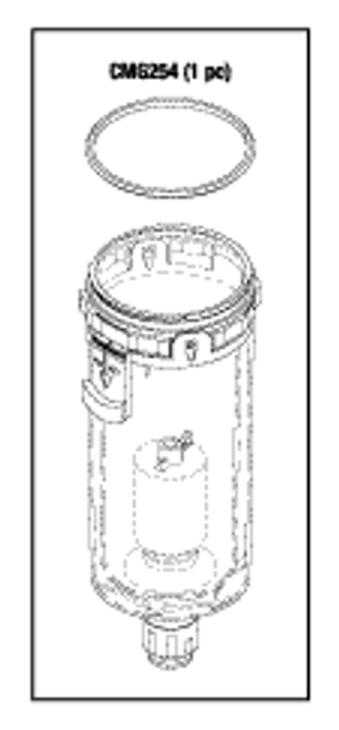 RPI DentalEz/Custom Air/RamVac Compressor Coalescing Filter Assembly Bowl (Auto Drain), CMB232