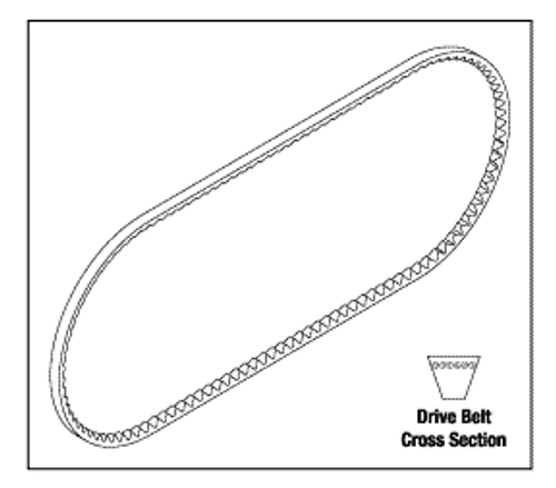 RPI Apollo/Midmark, Midmark Compressor Drive Belt (OEM #MMS73500), CMB279