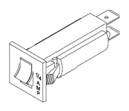 RPI Air Techniques Dental Compressor/Vacuum Unit Circuit Breaker (1/4A) OEM #117690), VPB164