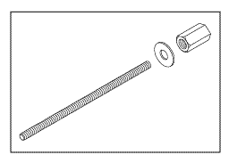 RPI A-dec Delivery System HP 3 Block Tie Bolt Kit (OEM #38-0193-00), ADK152