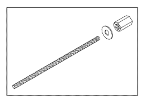 RPI A-dec Delivery System HP 4 Block Tie Bolt Kit (OEM #38-0194-01 & 38-0504-08), ADK167