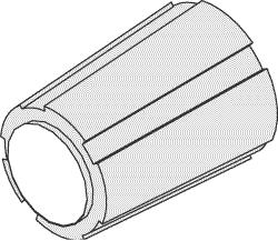 RPI A-dec Delivery System Handpiece CB Gray Body Knob w/ Yellow Dot (OEM #027-018-01), ADK148