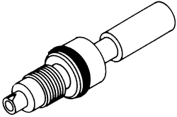 RPI A-dec Delivery System Valve Stem Needle (Black) (OEM #38-0102-00), ADS010