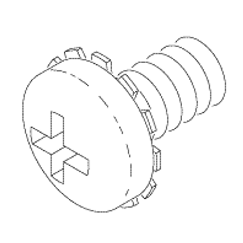 RPI A-dec Delivery System Pan Head Slotted Screw (OEM #001-073-00), ADS054