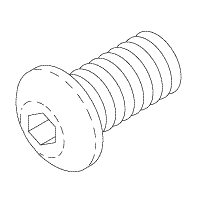 RPI A-dec Delivery System Button Head Cap Screw (OEM #002-118-00), ADS169