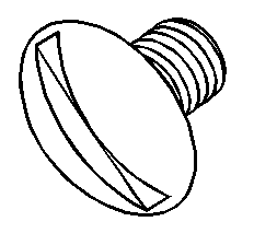RPI A-dec Delivery System Truss Head Slotted Screw (OEM #001-002-00), ADS052