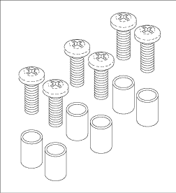 RPI Pelton & Crane Delivery System Foot Controller Spacer Kit, PCK781