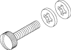 RPI Belmont Dental Light Screw (Frame Back Cover) (OEM #HLU 2004), BES006