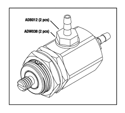 RPI Dentsply Ultrasonic Cleaner Needle Valve (Water) (OEM #629202001), DSV027