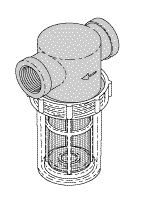 RPI Dental Vacuum Unit Solids Collector (3/4") (OEM #55862, PCC50705, 64545040, 62937301, VFA-40), VPC069