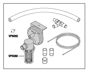 RPI Dental Vacuum Unit Cuspidor Drain Valve (Vada Trap) (OEM #4512266), VPV083