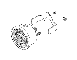 RPI Air Techniques Dental Vacuum Unit Gauge (2" Liquid Filled) (OEM #55680), VPG046 
