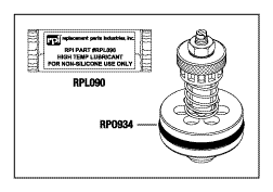 RPI Air Techniques Dental Vacuum Unit Relief Valve (OEM #55865), VPV059
