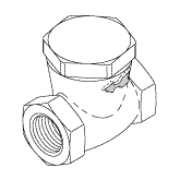RPI DentalEz Dental Vacuum Unit Check Valve (3/8") (OEM #64622311), VPV055