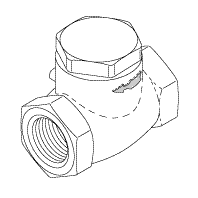RPI Apollo/Midmark Dental Vacuum Unit Check Valve (1/2") (PW50656), VPV049