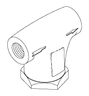 RPI Air Techniques, DentalEz, Tech West Dental Vacuum Unit Strainer (Water-1/8") (OEM #55526, 64568135), VPS003