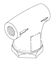 RPI Air Techniques, Apollo/Midmark, Matrx/Midmark Dental Vacuum Unit Strainer (Water-1/4") (OEM #55909, PCB50960, 77005145), VPS013