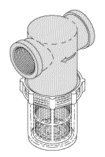 RPI Air Techniques, Midmark Dental Vacuum Unit Solids Collector (1-1/2") (OEM #H5181, H5216, PVC50700, AVAVPF2, 62937303), VPC136