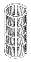 RPI Air Techniques, Midmark Dental Vacuum Unit Solids Collector Screen (20 Mesh) (OEM #77005079), VPS140