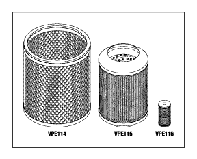 RPI DentalEz/Custom Air/RamVac Dental Vacuum Unit Filter Kit (OEM #003740), VPK113