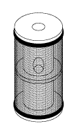 RPI DentalEz/Custom Air/RamVac Dental Vacuum Unit Oil Filter Element (OEM #310705), VPE116
