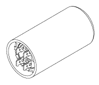 RPI Air Techniques, Apollo/Midmark Dental Vacuum Unit Capacitor (250-300μf, 110VAC) (OEM #55683, HFA10010), VPC158