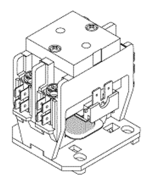 RPI Apollo/Midmark, Midmark Compressor/Dental Vacuum Unit Relay (Electrical Contactor) (OEM #015-2029-00), VPR150 