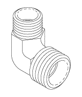 RPI Midmark Dental Sterilizer Elbow Fitting (1/8 x 1/4) (OEM #014-0218-01), RPF858