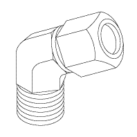RPI Midmark Dental Sterilizer Elbow Fitting (45˚ Male) (OEM #014-0201-00), RPF859