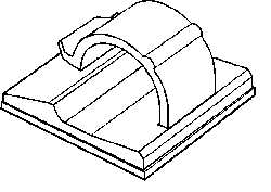 RPI Midmark/Pelton & Crane/SciCan Dental Sterilizer Cord Clip (pkg of 10), ADC058