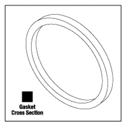 RPI Pelton & Crane Dental Sterilizer Door Gasket (OEM #003049), PCG016