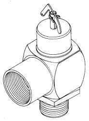 RPI Pelton & Crane Dental Sterilizer Pressure Relief Valve (OEM #004529), PCV109