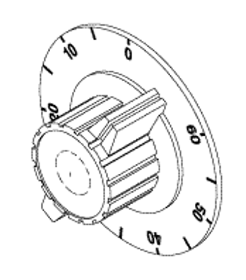 RPI Pelton & Crane Dental Sterilizer Timer Knob (OEM #004536, 004507), PCK245