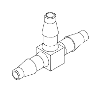 RPI SciCan Dental Sterilizer Barb Tee (pkg of 5) (OEM #01-108152S), RPB703